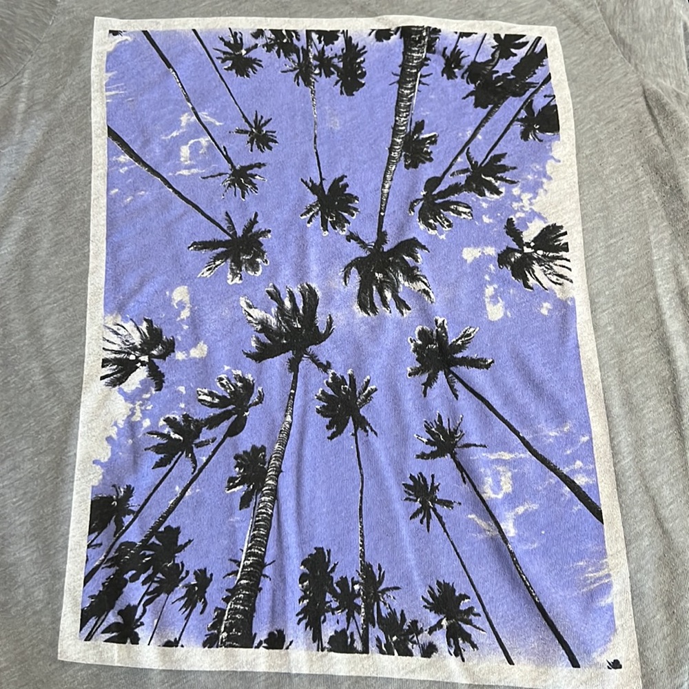 J. Crew Palm Tree Tee